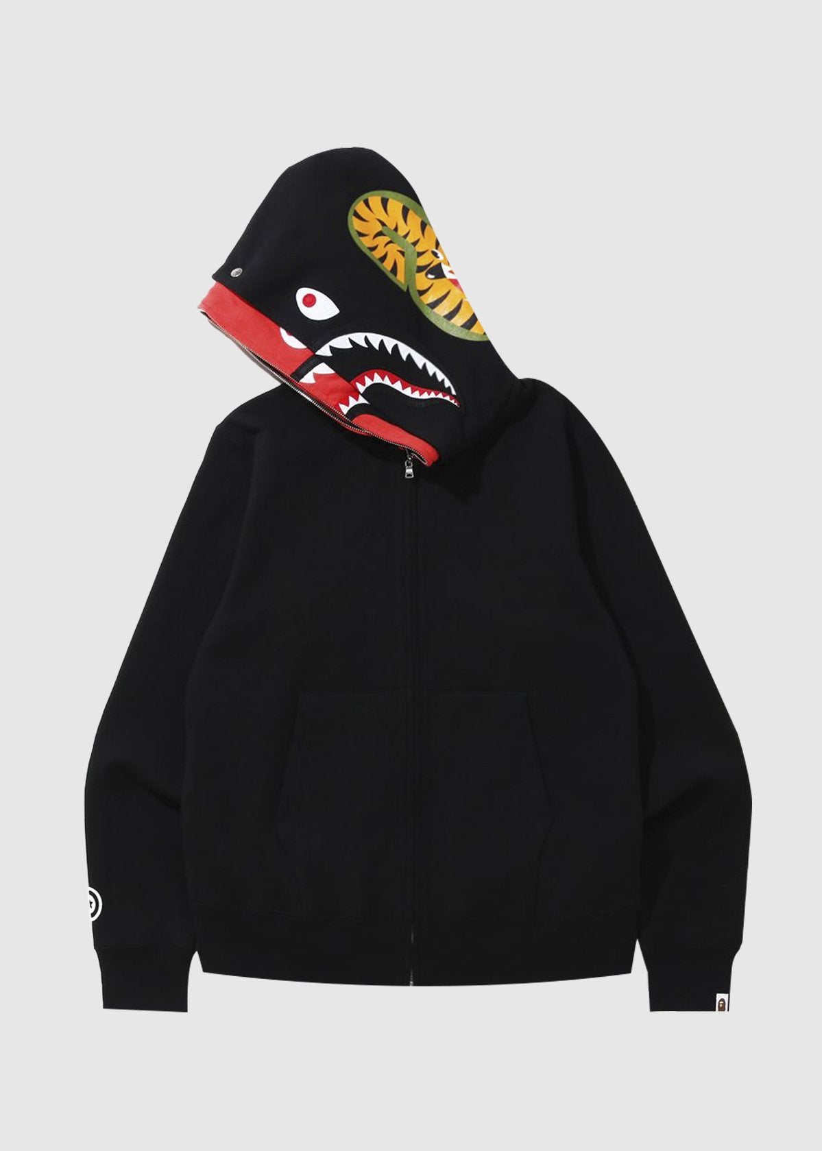 BAPE: SHARK FULL ZIP DOUBLE HOODIE [BLACK] – inkedshop652.com