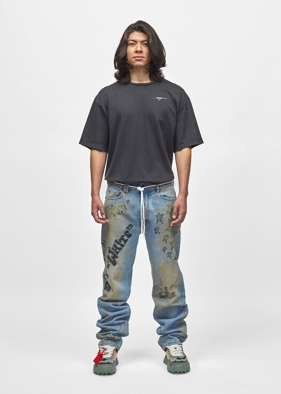 OFF-WHITE: DIAGONAL WIZARD JEANS [INDIGO] – inkedshop652.com